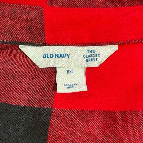 🆕 Red Buffalo Check Women’s Flannel Shirt XXL Old Navy NWT New! - Picture 3 of 5
